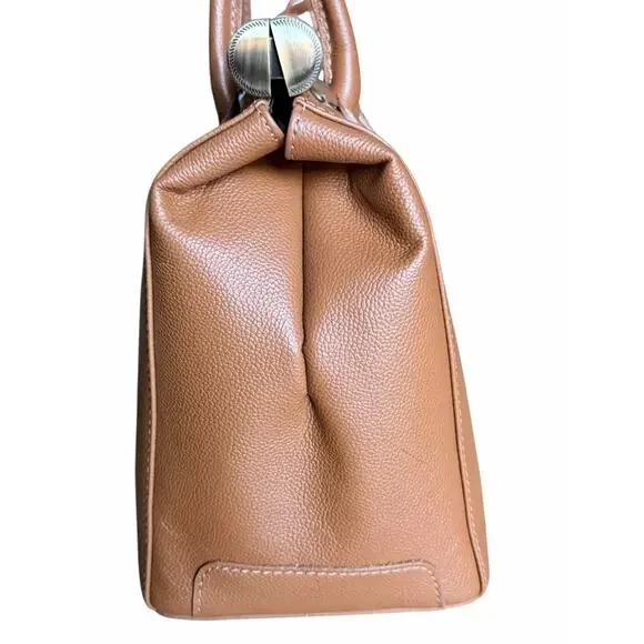 Viola Castellani VC6322-Cuoio genuine Italian leather top-handle bag. - Picture 4 of 8